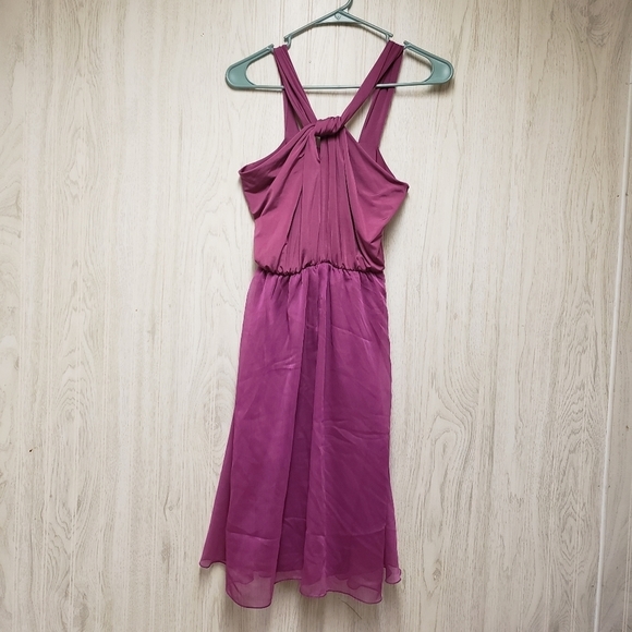 LHC couture Purple Cross Style Evening Dress NWT - Picture 4 of 8